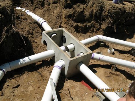 distribution box installation|installing a septic distribution box.